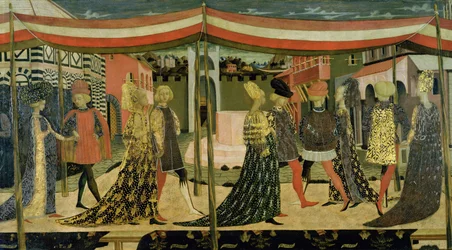 Center panel of the Adimari Cassone (detail)
